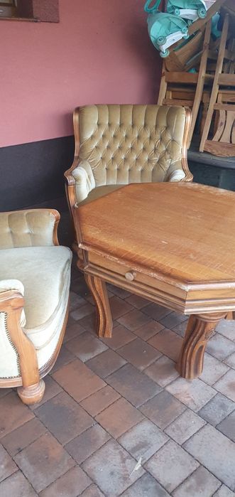 Fotele Ludwik 2 szt. i stół