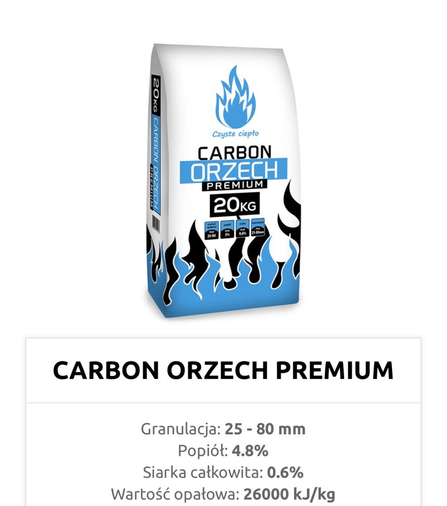 Orzech Carbon worki super oferta