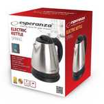Esperanza czajnik elektryczny spring 1.0 l srebrny Stal polerowana