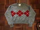Malha Argyle Cinza