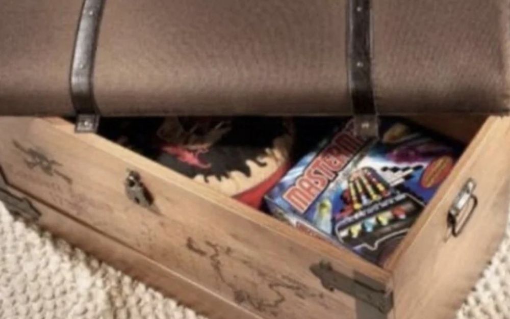 Baú de madeira pirata