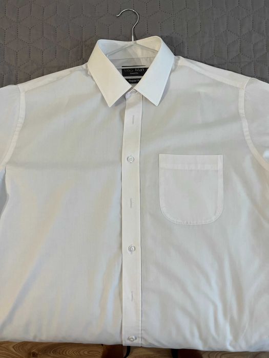 Biała koszula męska - M&S Man - 43 - bardzo dobry stan