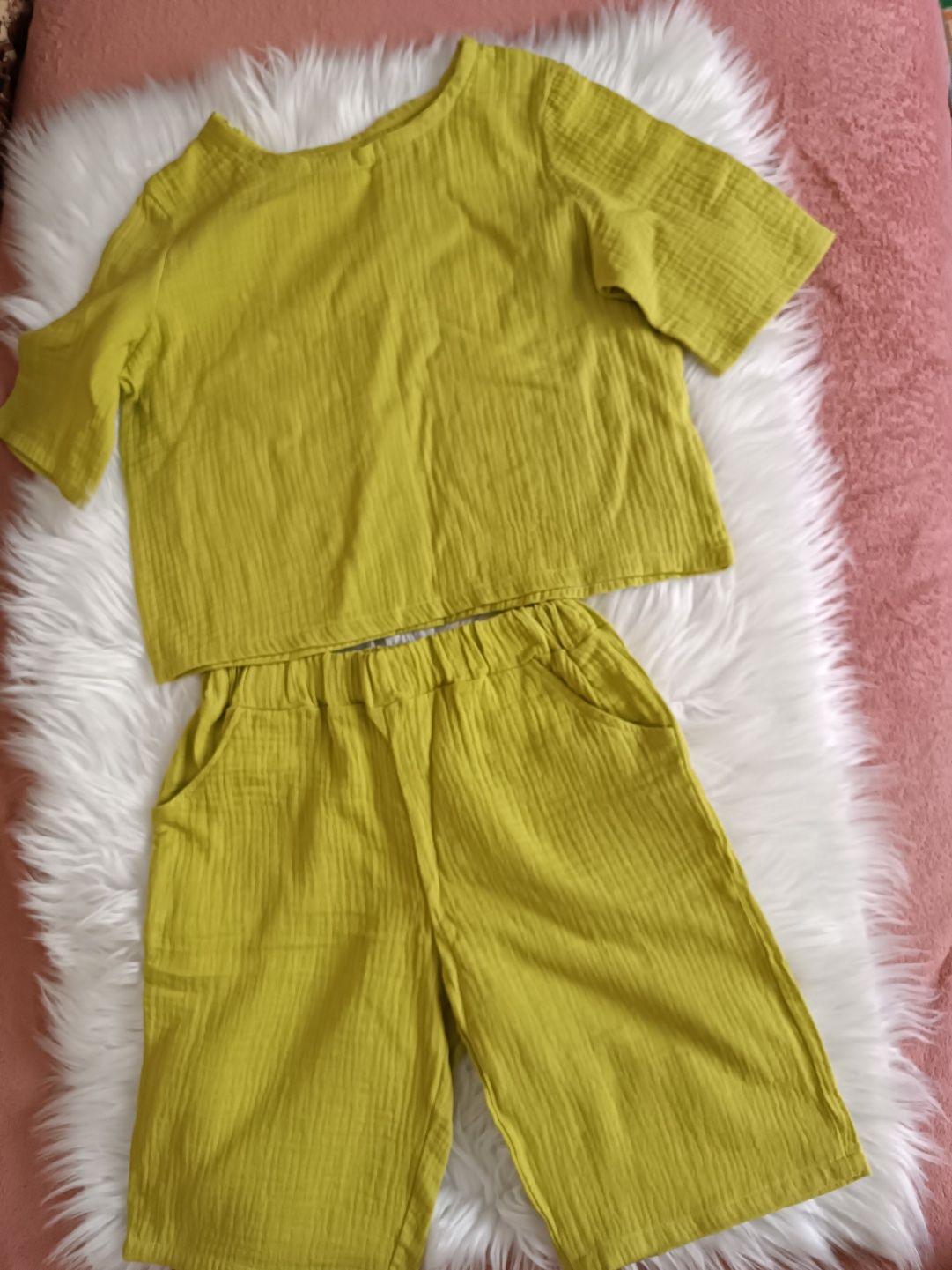 Комплект муслін сорочка штани костюм з мусліну дітячі й одяг муслінова
