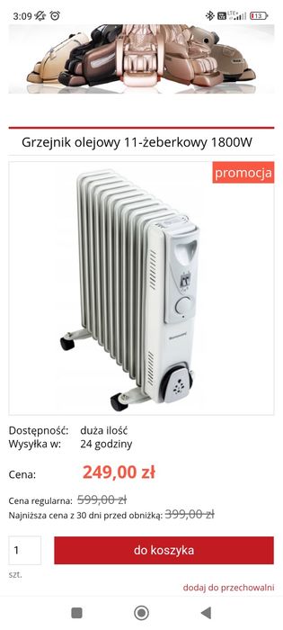 sprzedam grzejniki olejowe