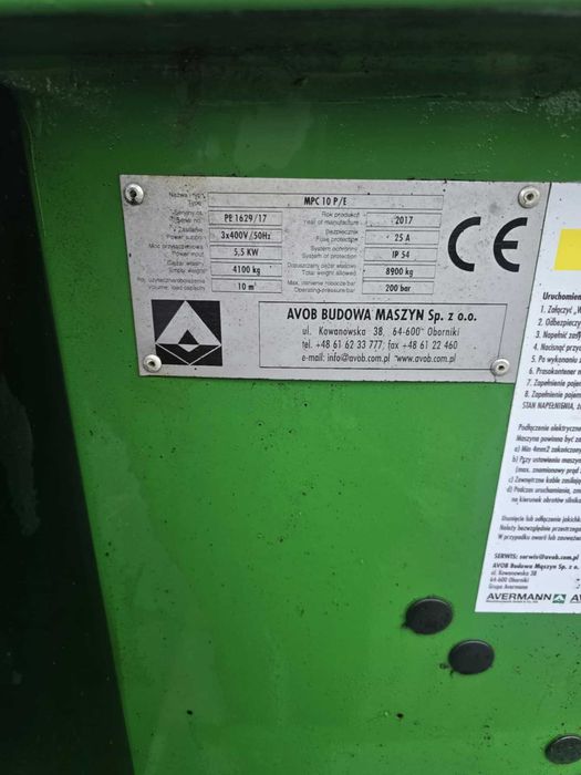 Prasokontener 10m3 AVERMANN