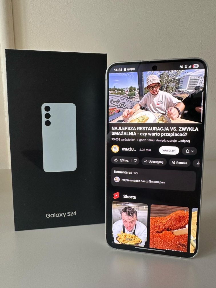 Samsung S24, Stan idealny,  Gwarancja + Gratis (Case, Folia Ochronna)
