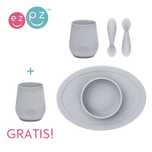 EZPZ Komplet pierwszych naczyń silikonowych First Foods Set + kubek