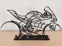 Silhueta Ducati Panigale V4 SP2 c/ base 3D 20 cms