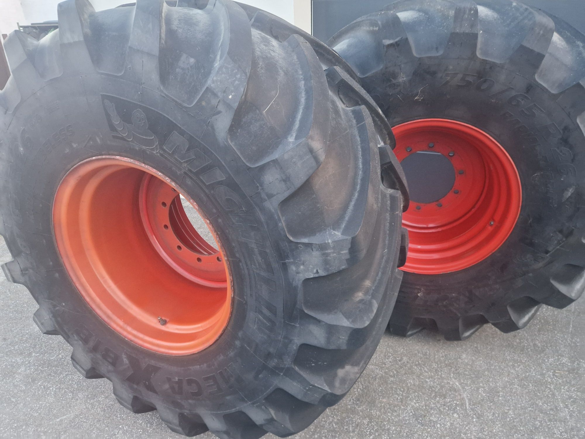 Koła opona 750/65r26 Michelin felga 25x26 fendt John deere CASSE