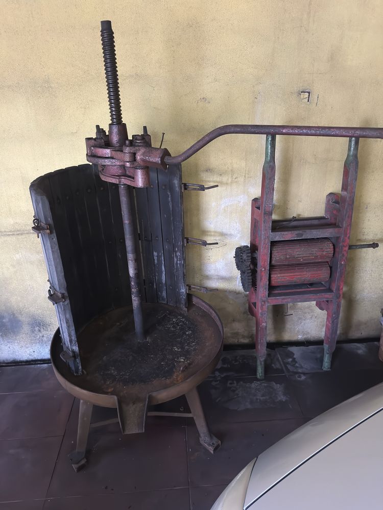 Prensa para uvas ou maçã