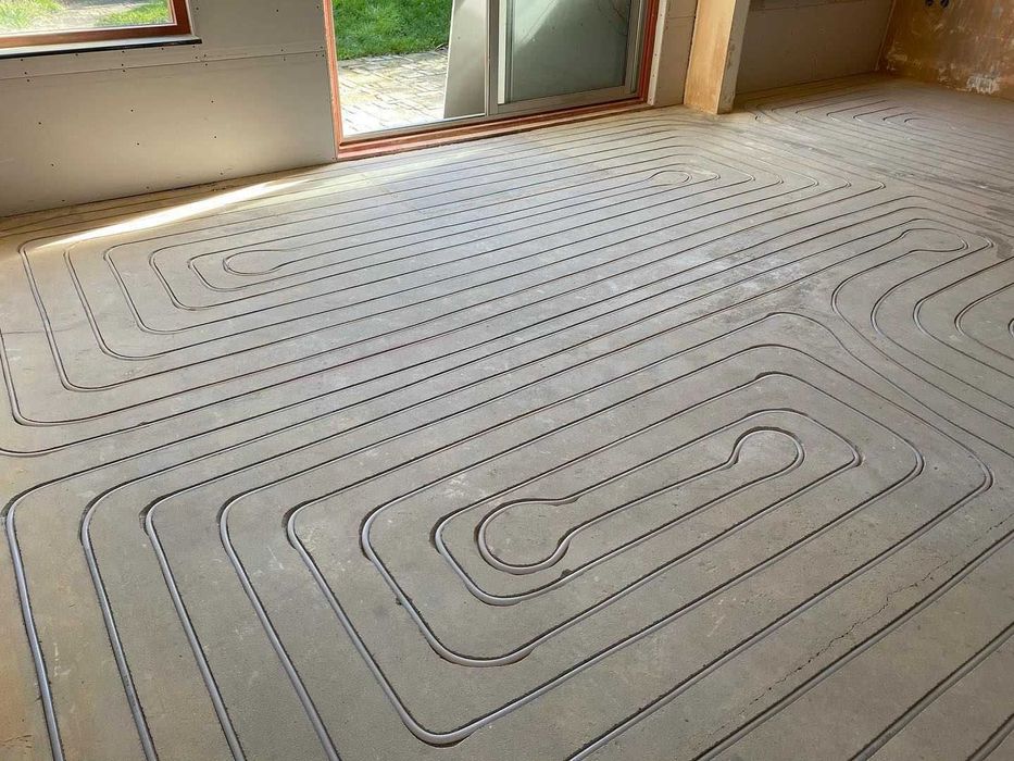 Anhydrytowe posadzki wylewki styrobeton ogrzewanie podłogowe frezowane