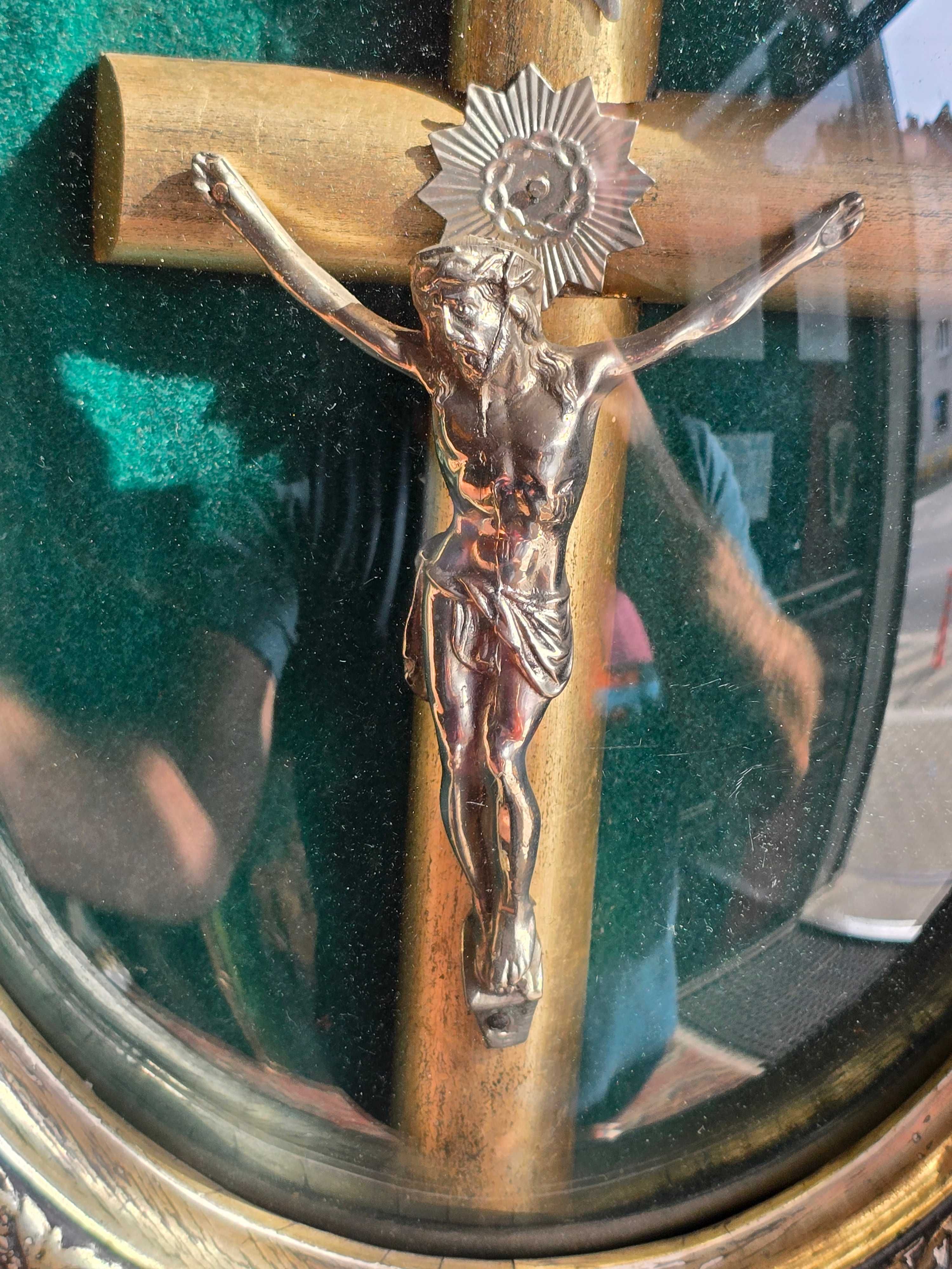 Stary krzyż obraz owal  Francja