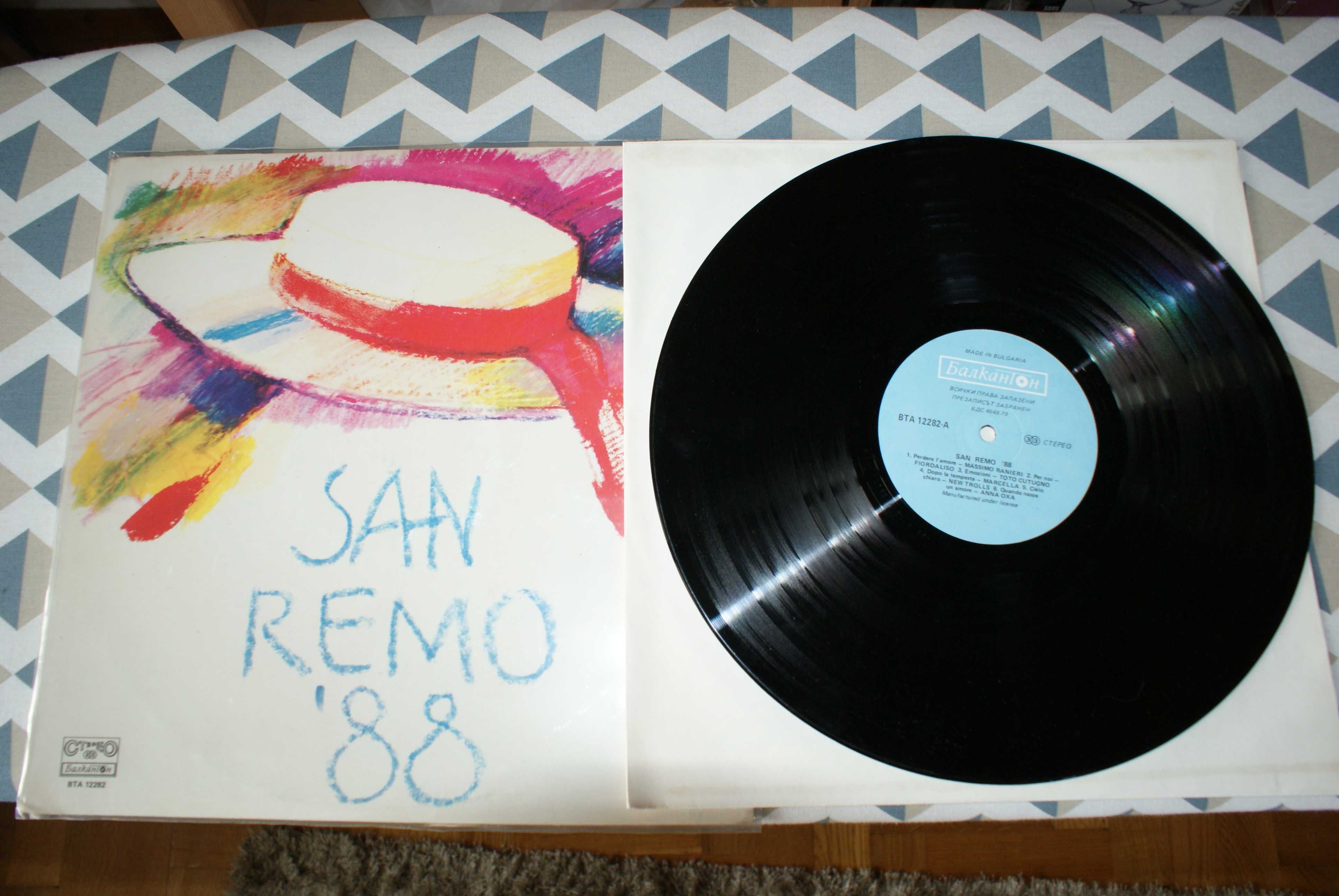Płyta winylowa San Remo 1988 rok.