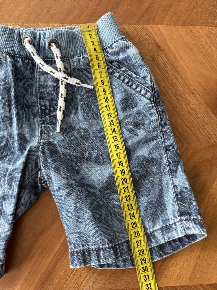Szorty chłopięce jeansowe Mothercare r. 74 80 krótkie spodenki