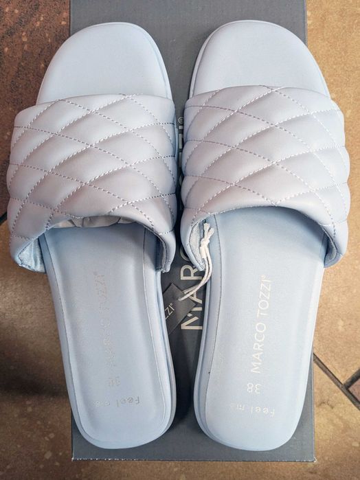 Marco Tozzi klapki jasno niebieskie tozm. 38