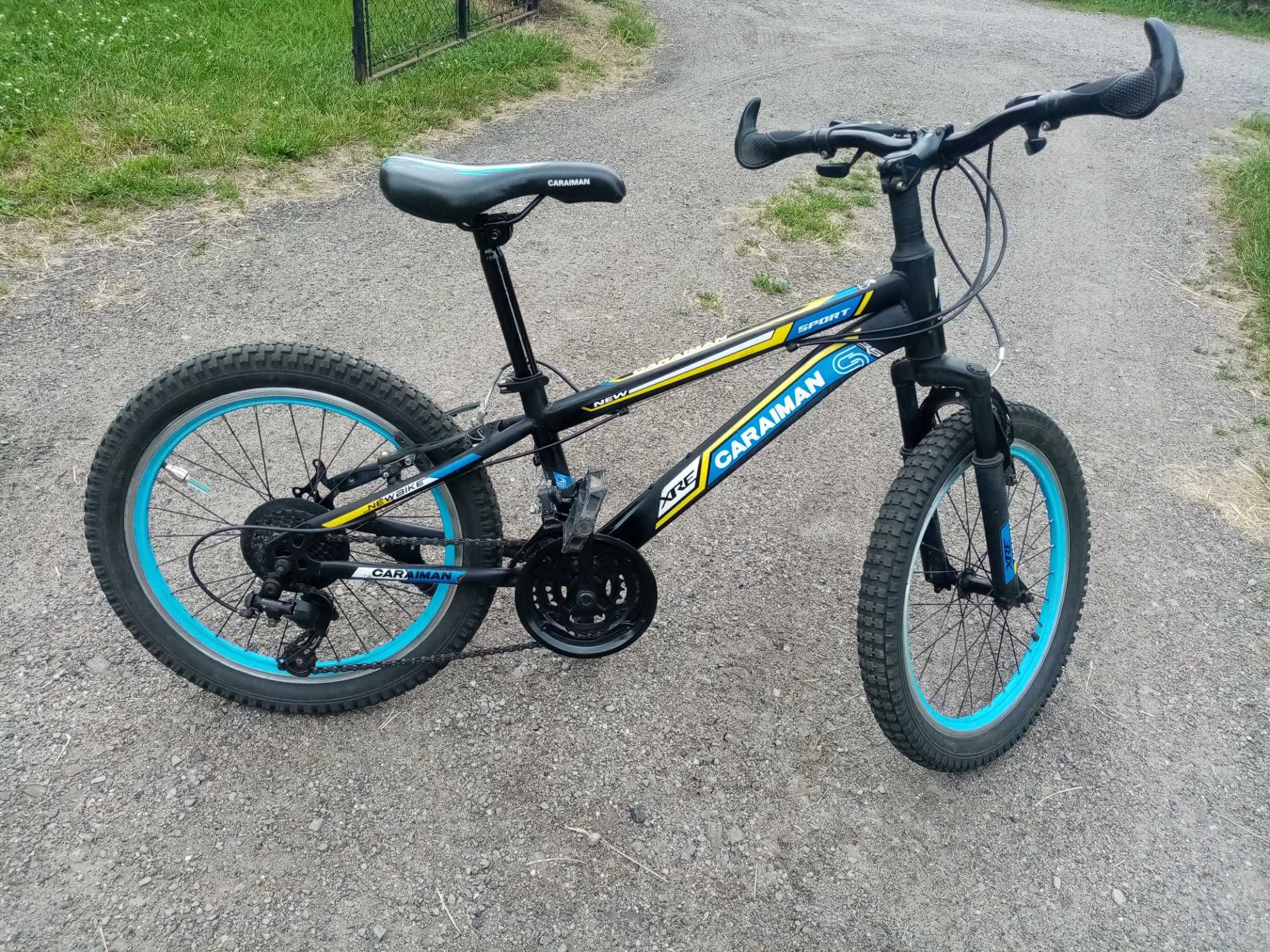 Rower dla chłopca 5-10 lat CARAIMAN 20" przerzutki amortyzator stopka