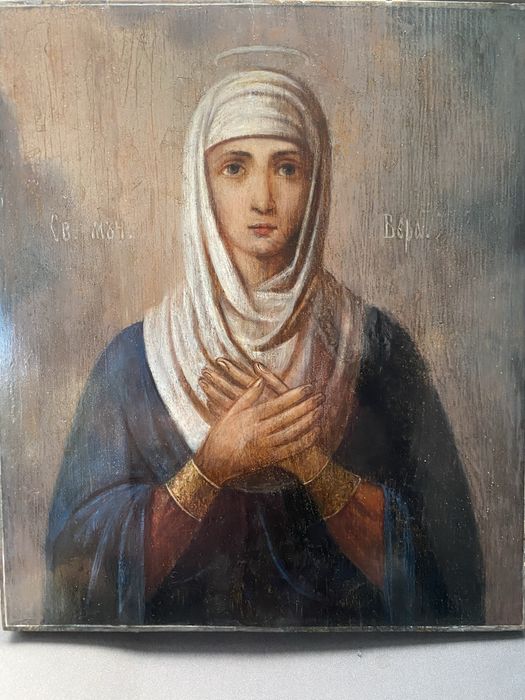 Старинная икона «Св.муч. Вера»