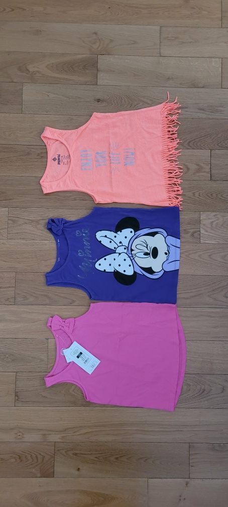 Koszulka 3x bluzka H&M Smyk nowa Minnie 110/116 na lato bluzeczka