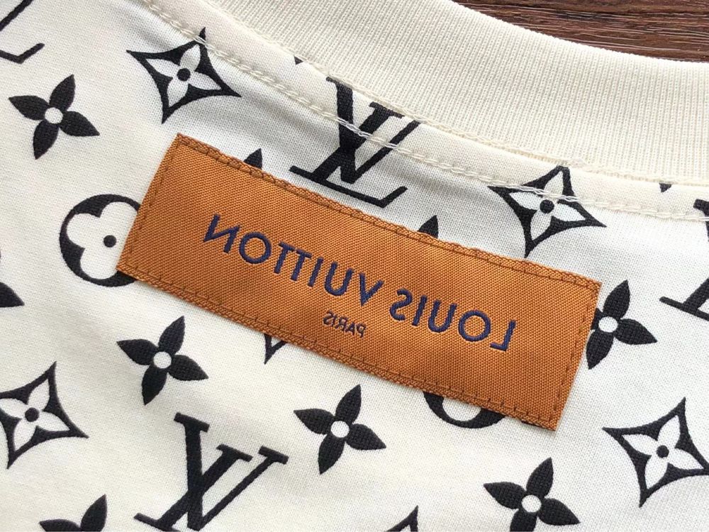 Koszulka Biała Louis Vuitton LV Luksusowa