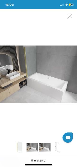 Parawan nawannowy zloty 140x70