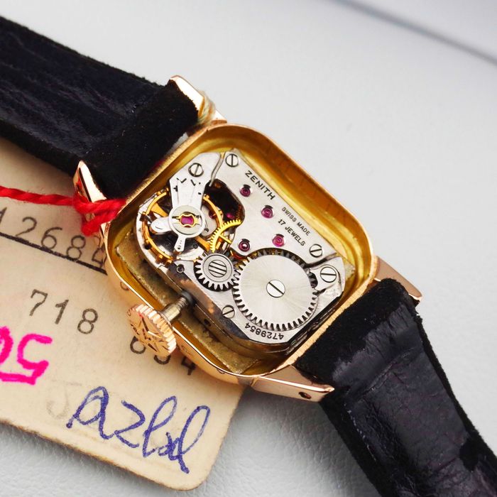 ZENITH zegarek damski VINTAGE lite złoto 18K / 750 nienoszony  1958
