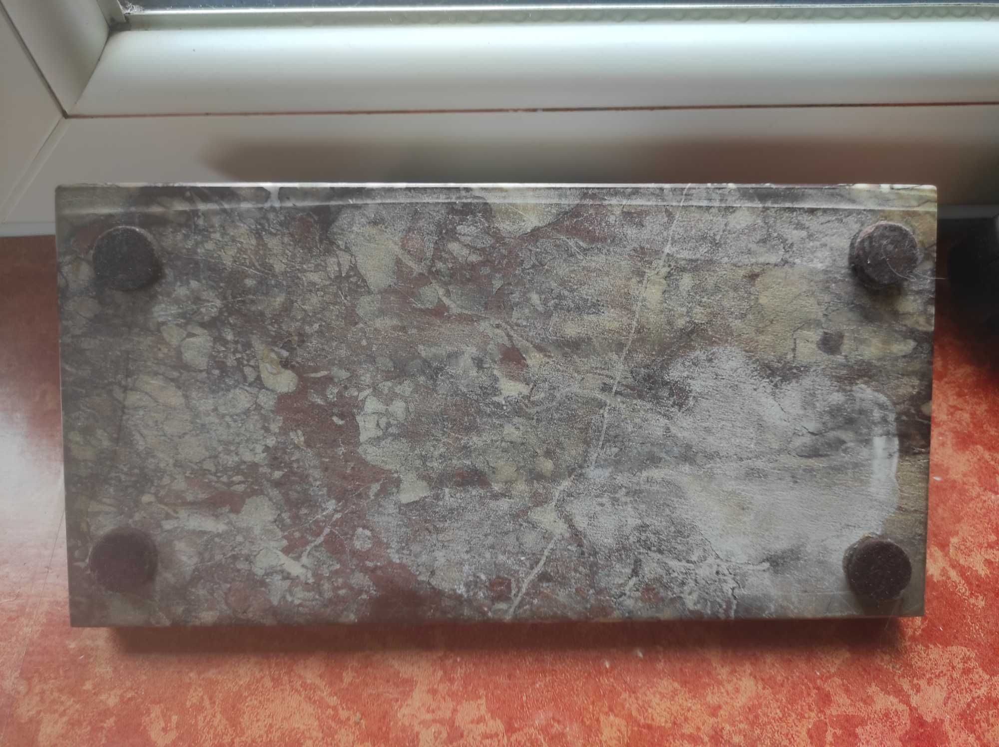 Marmurowy kałamarz na biurko stary ręcznie robione