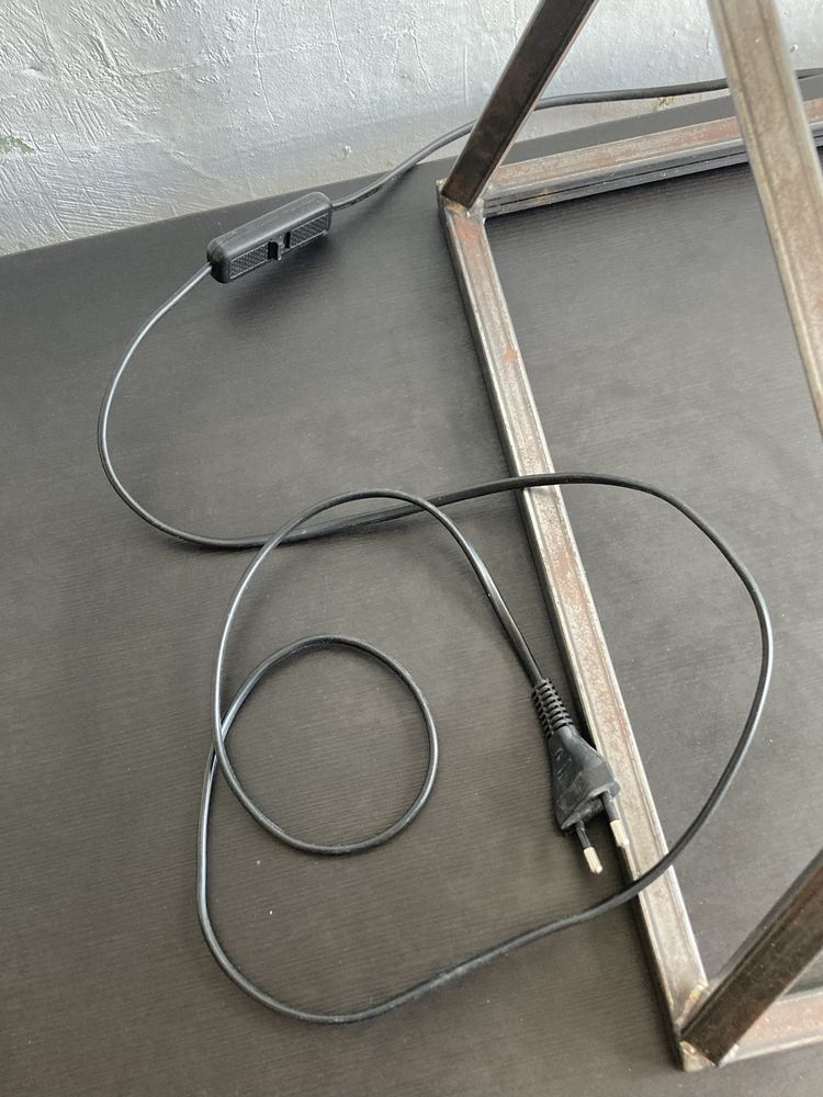 Lampa stalowa geometryczna loft