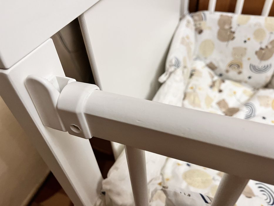 Дитяче ліжечко+ матрасик+ комплект