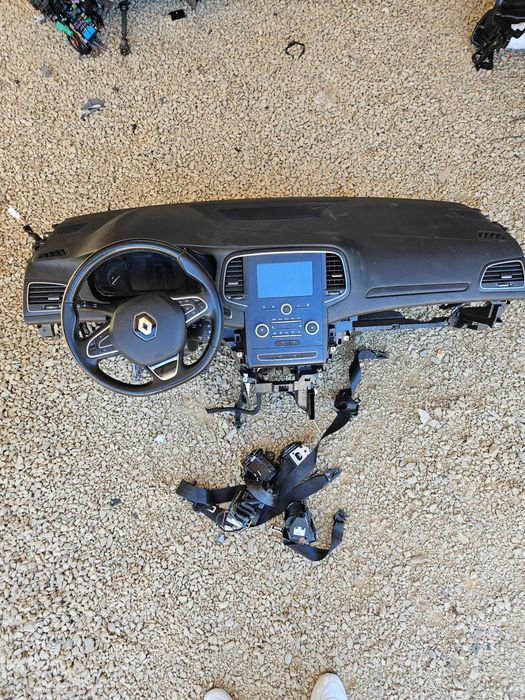 RENAULT MEGANE IV IV LIFT AIR BAG KOMPLET DESKA KONSOLA KOKPIT PASY