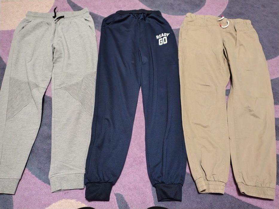 Spodnie chłopięce dresowe i bawełniane rozm. 152