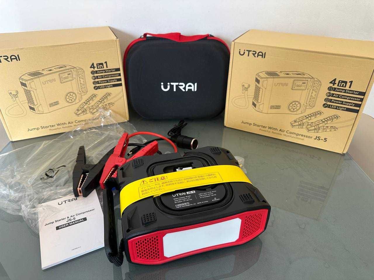 Бустер Компресор Пусковий Пристрій Utrai Js 5 2500A 27000mah Повербанк