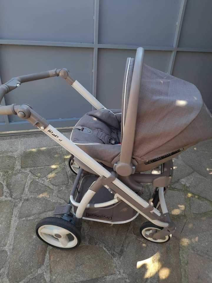 Carrinho de bebé da bebecar + alcofa + acessórios + isofix