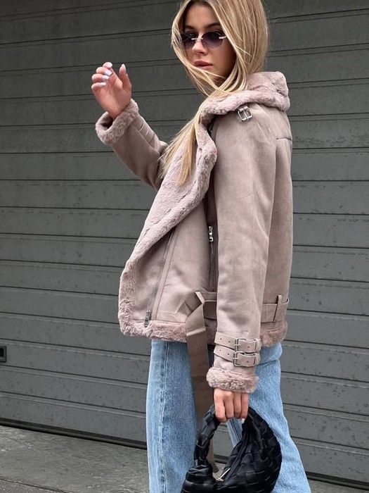 Нова замшева дублянка S