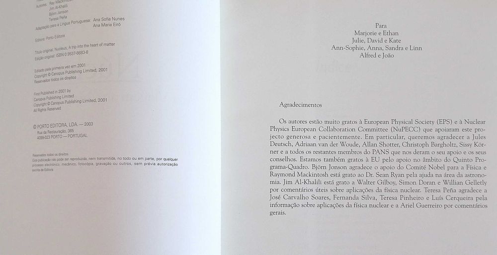 Livro Núcleo Uma viagem ao coração da matéria Ray Mackintosh