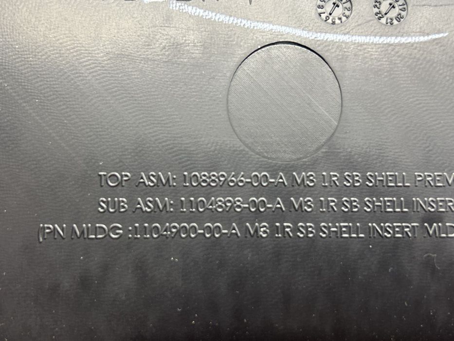 Накладка пассажирского сидения задняя 108896600A для Tesla Model 3 201