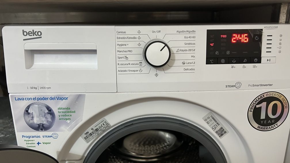 Máquina lavar roupa 10kg