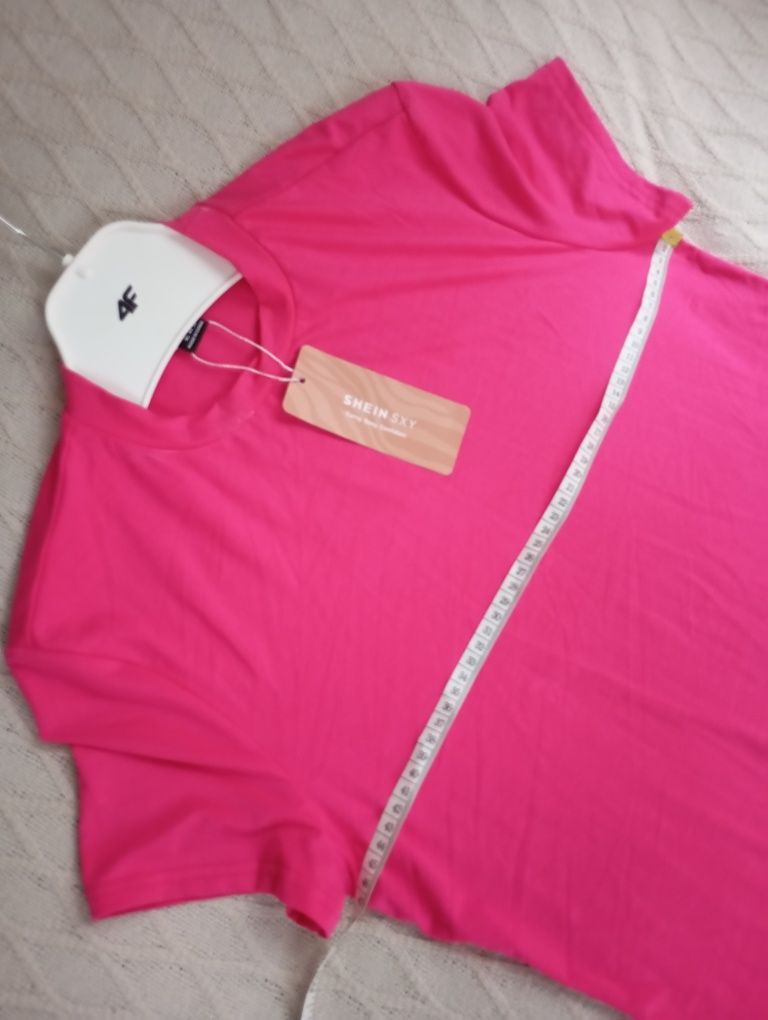 SHEIN L-XL niesamowita NOWA długa sukienka maxi obcisła kolor fuksja