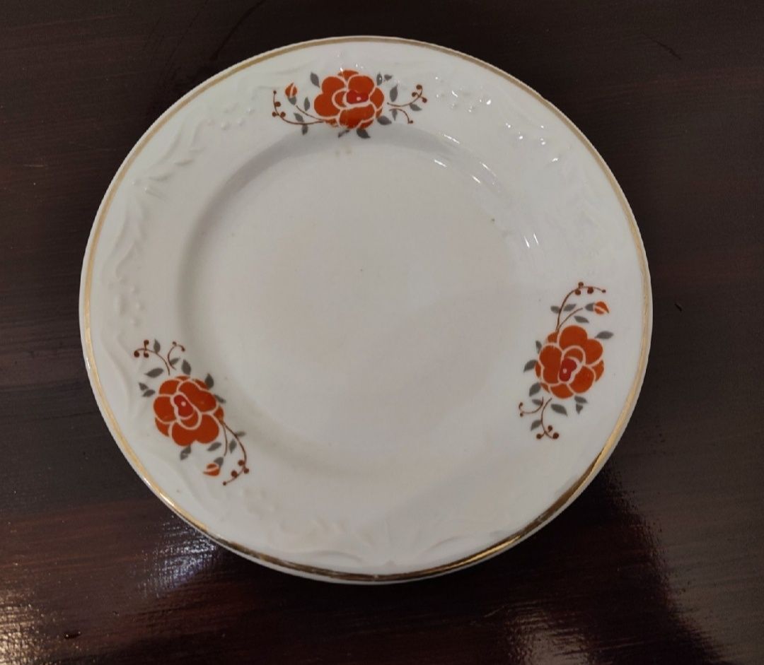 Patera i 2 talezyki porcelana Wałbrzych ROSE