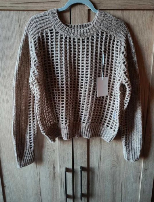 Sweter damski ażurowy