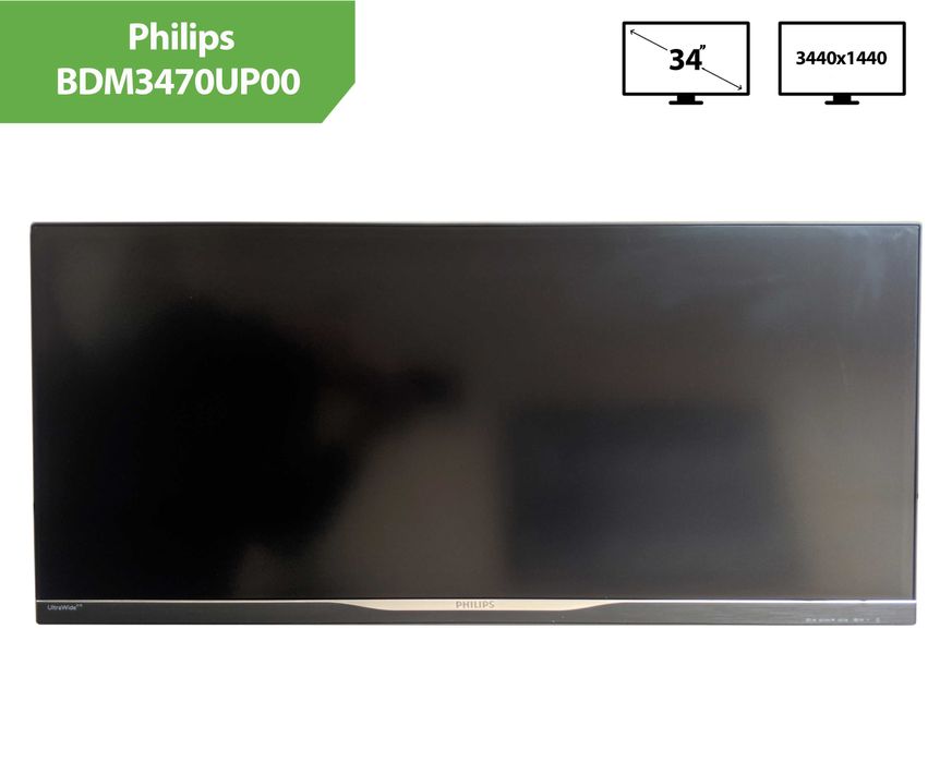Монітор 34 Philips BDM3470UP00 (34" / 3440x1440 / WLED/ AH-IPS )