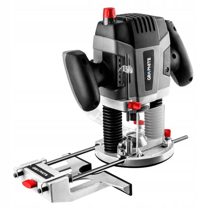 Graphite Frezarka Górnowrzecionowa Do Drewna 1300w Uchwyt 6, 8, 12mm 5
