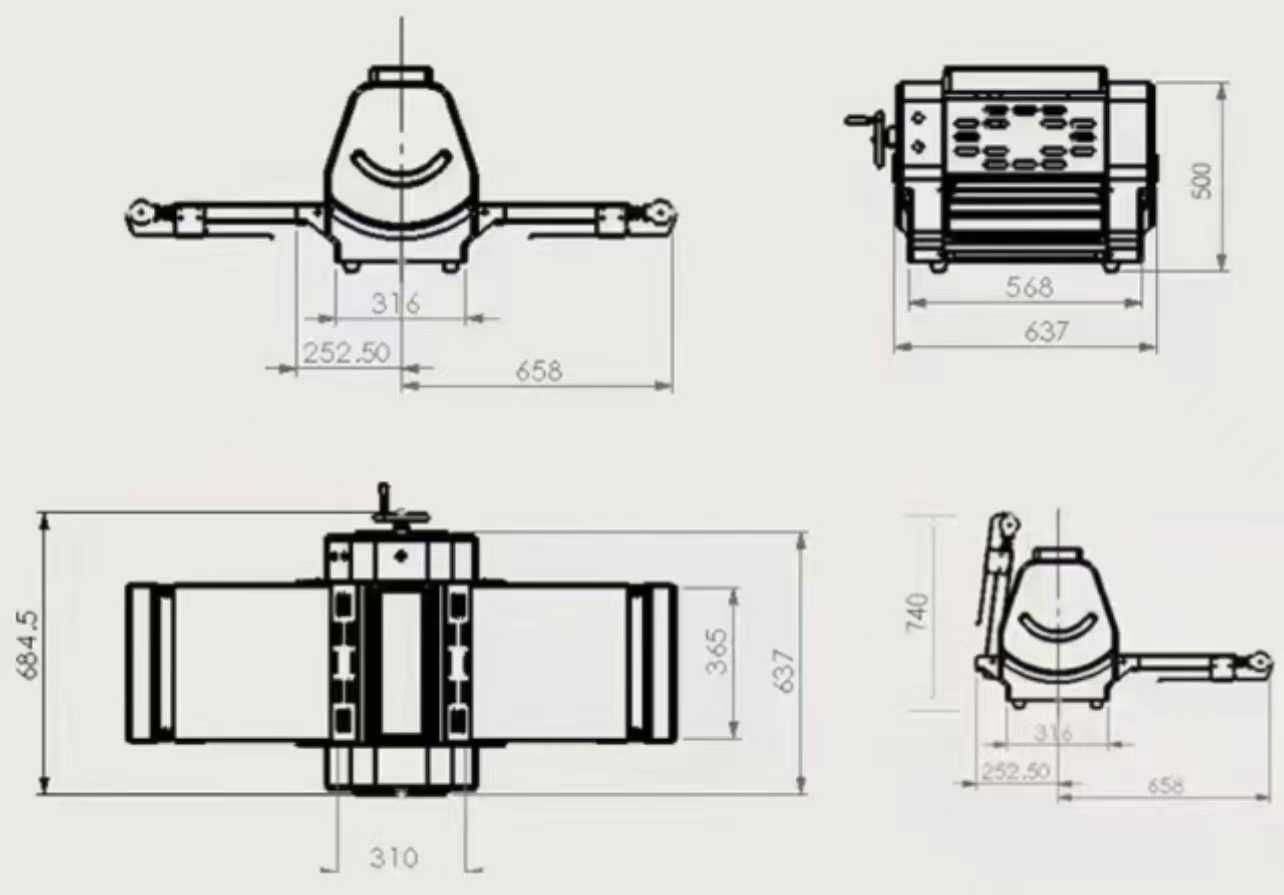 wałkowarka /wałkownica do ciasta CXL380T/nablatowa
