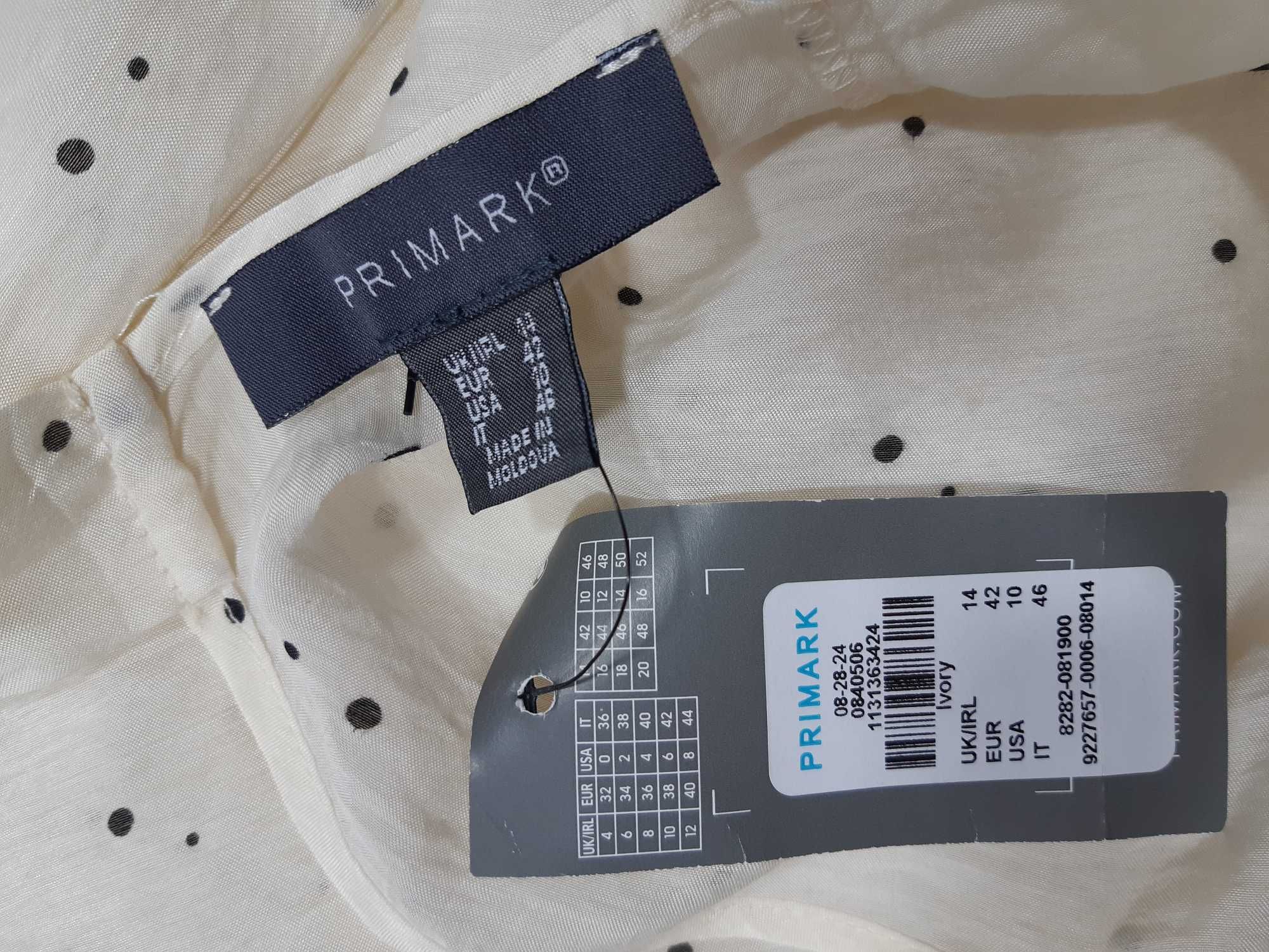 Nowa romantyczna sukienka wzór w kropki 42,XXL Primark
