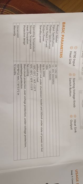 Pecron Smart car charger produt  modelo dc1242