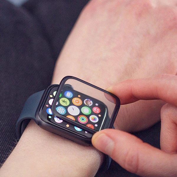 Wozinsky Watch Glass hybrydowe szkło do Apple Watch 7/8/9/45 mm czarny