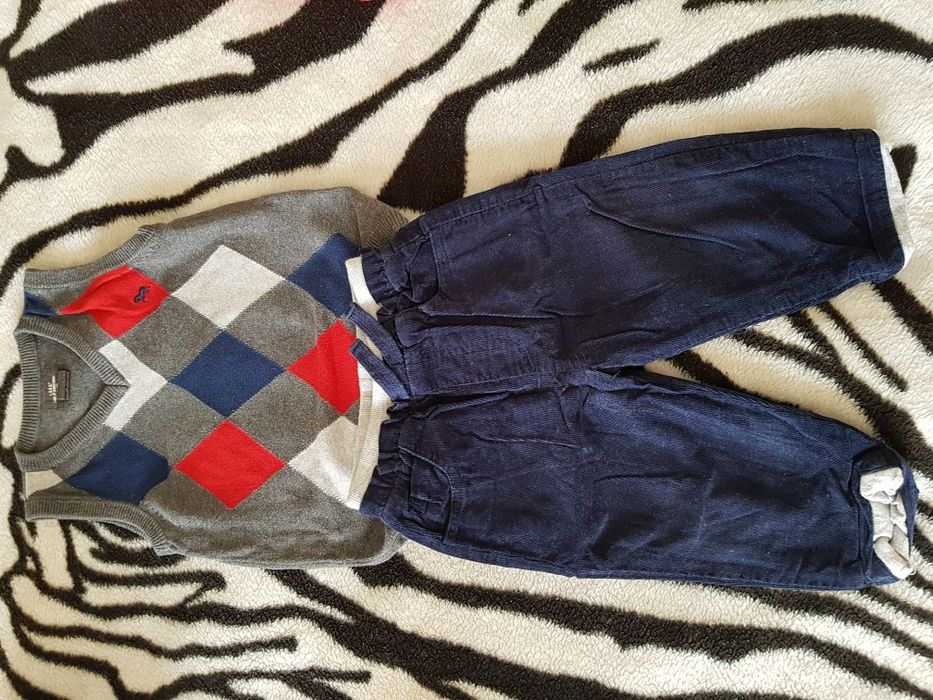 8 - częściowy komplet ubranek 9-12 m/ 80cm