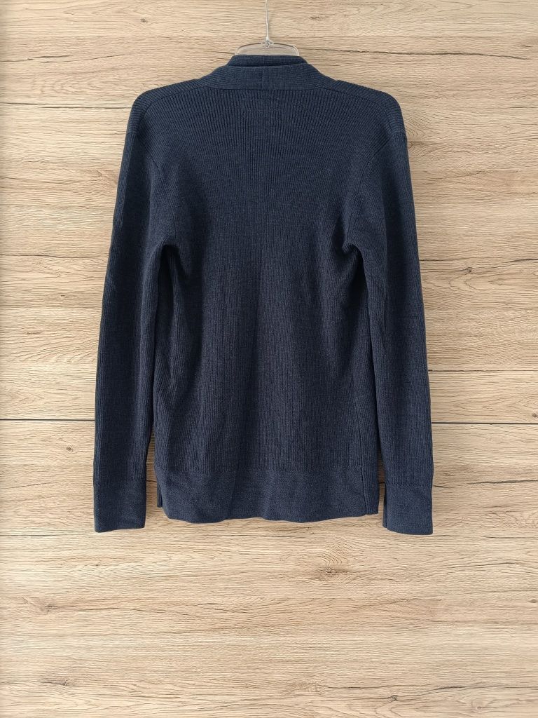 Sweter kardigan wełniany 100% wełna merino AllSaints rozmiar S