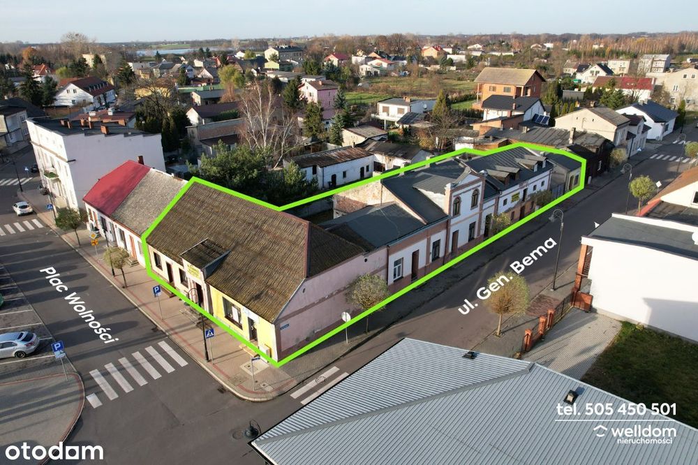 Kamienica, sklepy - centrum miasta, działka 1120m2