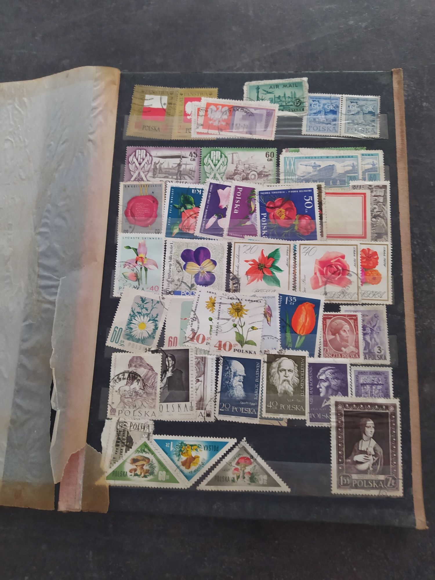 Klaser znaczki pocztowe filatelistyka stare