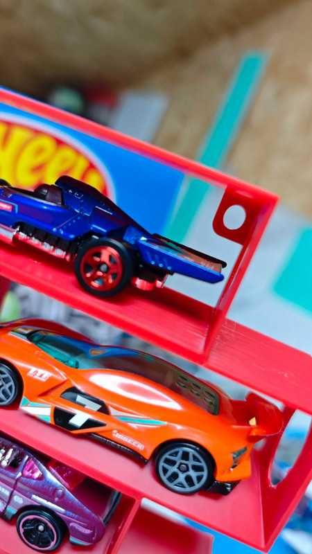 Expositor de 12 carrinhos 1/64 de parede